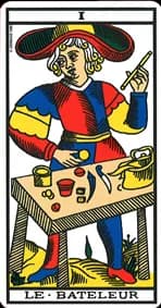 Le Bateleur — Tarot de Marseille