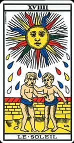 Le Soleil — Tarot de Marseille
