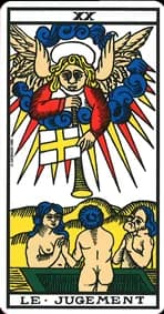 Le Jugement — Tarot de Marseille
